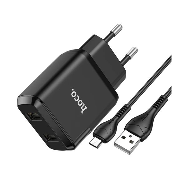شارژر دیواری هوکو مدل N7 به همراه کابل MICROUSB