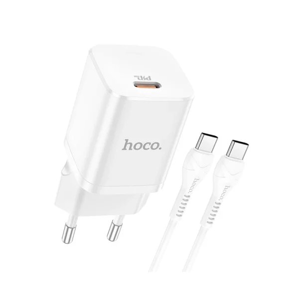 شارژر دیواری هوکو مدل N19 PD 25W به همراه کابل usb-c