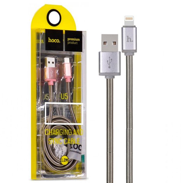 کابل تبدیل USB به لایتنینگ هوکو مدل U5 طول 1.2 متر
