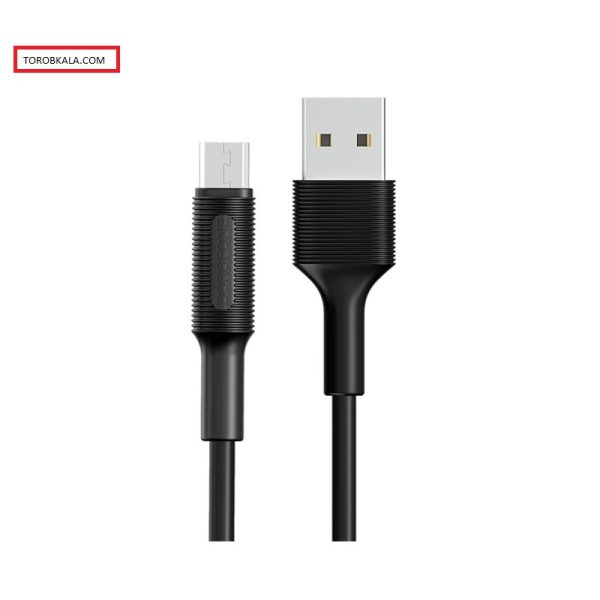 کابل تبدیل USB به MICRO USB بروفون مدل BX1 طول 1 متر