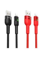 کابل تبدیل USB به لایتنینگ بروفون مدل BU17 به طول 1.2 متر  LED دار