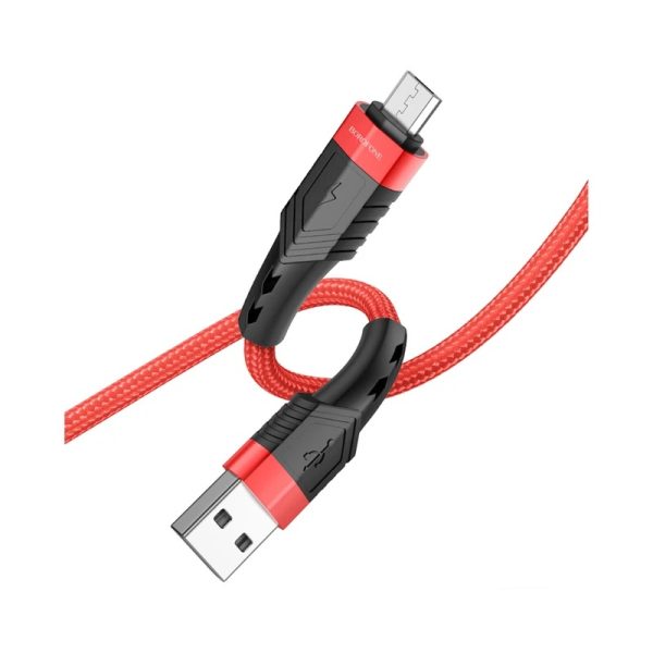 کابل USB به MicroUSB بروفون مدل BU35 طول 1.2 متر