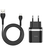شارژر دیواری هوکو مدل C12Q به همراه کابل تبدیل microUSB
