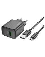 شارژر دیواری 18 وات هوکو مدل CS21A به همراه کابل USB-C