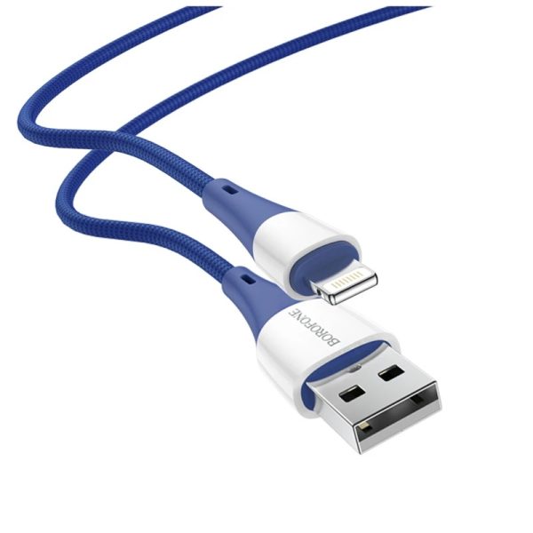 کابل تبدیل USB به لایتنینگ بروفون مدل BX60 طول 1 متر
