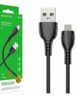کابل تبدیل USB به MicroUSB بروفون مدل BX51 طول 1 متر