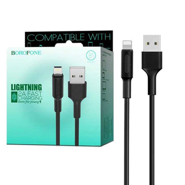 کابل تبدیل USB به لایتنینگ بروفون مدل BX1 طول 1 متر