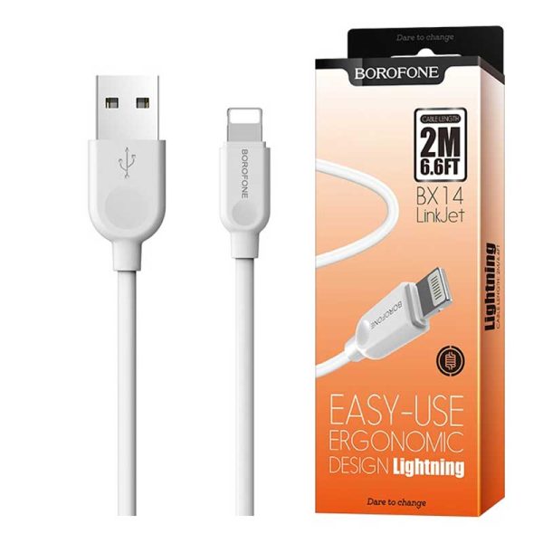 کابل USB به لایتنینگ بروفون مدل BX14 طول ۱ متر