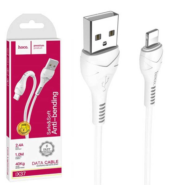کابل تبدیل USB به لایتنینگ هوکو مدل X37 طول 1 متر