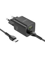 شارژر دیواری هوکو مدل N13 PD 30W+QC3.0 به همراه کابل دو سر USB-C