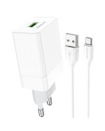شارژر دیواری بروفون مدل BA47A به همراه کابل تبدیل MICROUSB