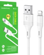 کابل تبدیل USB به لایتنینگ بروفون مدل BX43 طول 1 متر