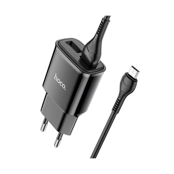 شارژر دیواری هوکو مدل C88A به همراه  کابل MICROUSB