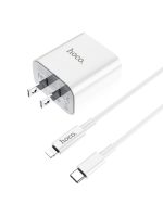 شارژر دیواری هوکو C76 Plus با کابل lightning TO TYPE C