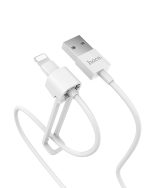 کابل تبدیل USB به لایتنینگ هوکو مدل X31 طول 1 متر به همراه (محافظ و پایه نگهدارنده)