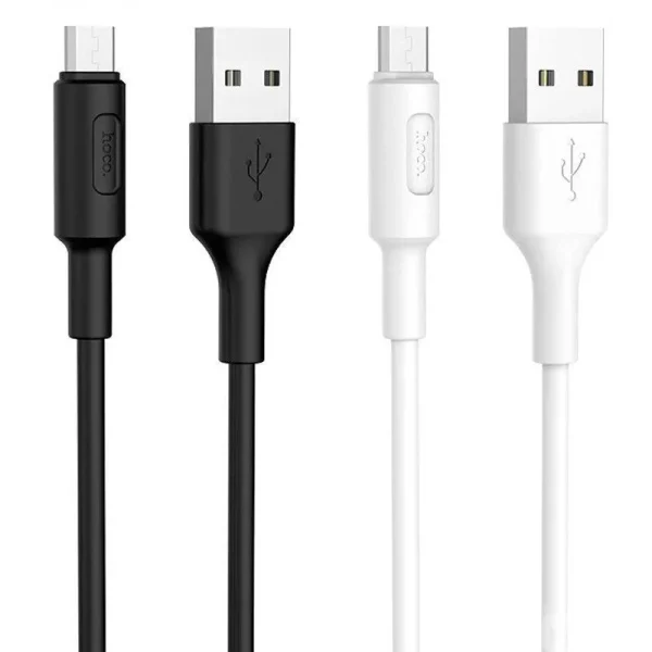 کابل شارژ و دیتا microUSB برند hoco مدل X25 طول 1 متر 2 آمپر