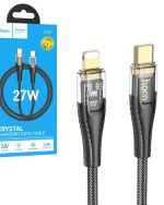 کابل تبدیل USB-C به لایتنینگ هوکو مدل U121 27W طول 1.2 متر