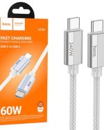 کابل USB-C هوکو مدل U134 60W طول 1.2 متر دو سر تایپ سی