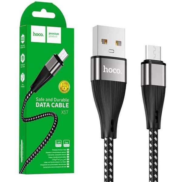 کابل تبدیل USB به microUSB هوکو مدل X57 طول 1 متر