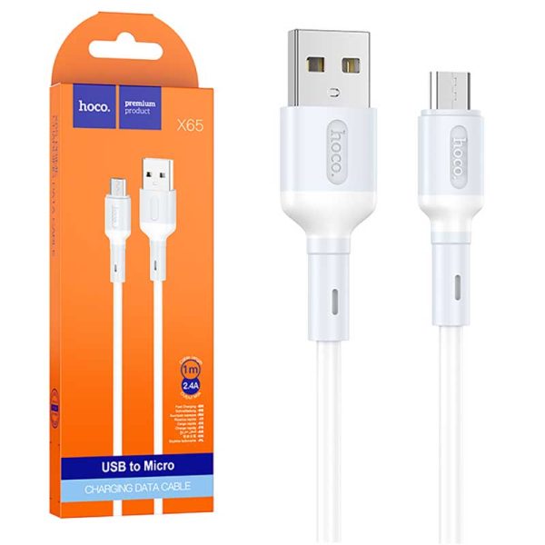 کابل تبدیل USB به MICROUSB هوکو مدل X65 طول 1 متر