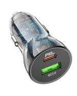 شارژر فندکی 30 وات هوکو مدل Z47A PD+QC3.0