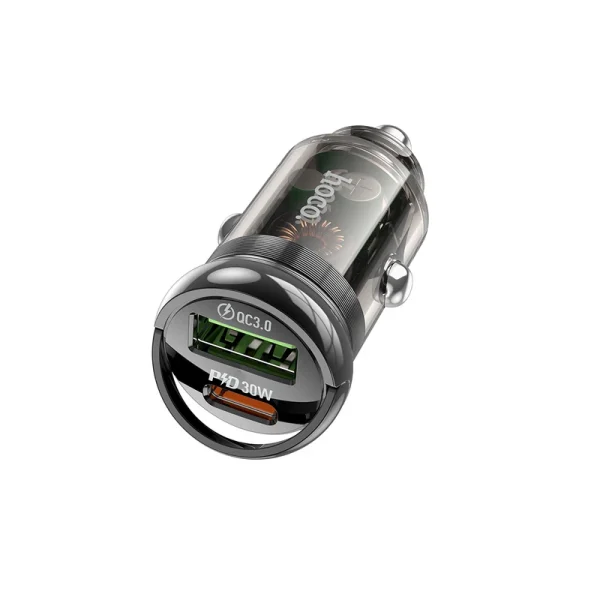 شارژر فندکی 30 وات هوکو مدل Z53A PD+ QC3.0