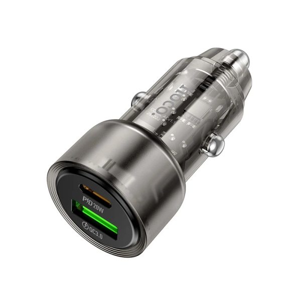 شارژر فندکی 38 وات هوکو مدل Z52 PD+QC3.0