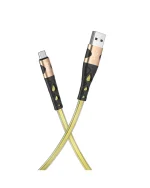 کابل تبدیل USB به MICROUSB هوکو مدل U105 ANTI TWIST طول 1.2 متر