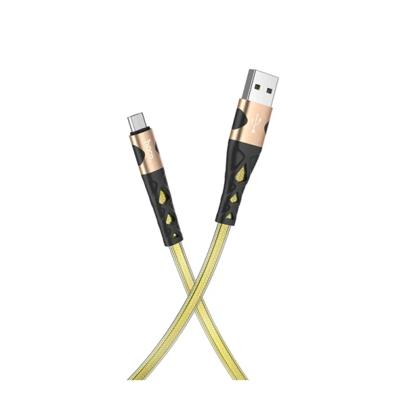 کابل تبدیل USB به MICROUSB هوکو مدل U105 ANTI TWIST طول 1.2 متر