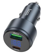 شارژر فندکی خودرو هوکو /HOCO Z57B PD45W QC3.0 /صفحه نمایش دار با دو پورت هوشمند