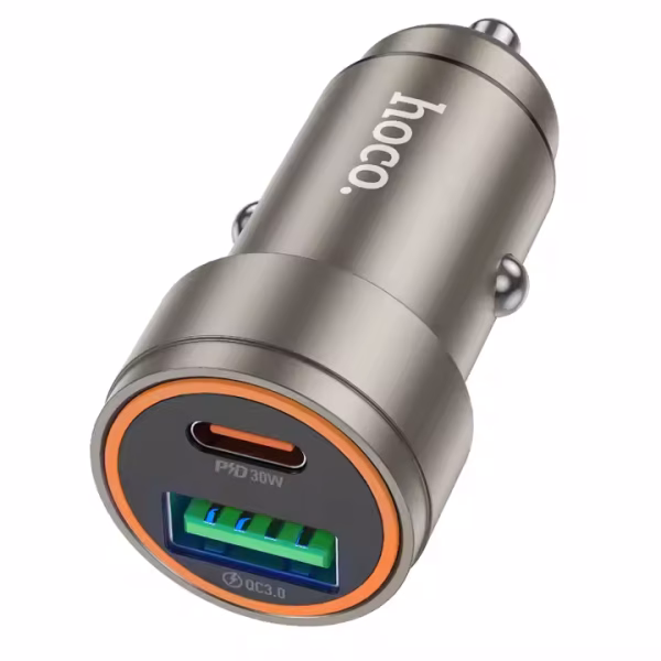 شارژر فندکی خودرو HOCO Z57A Glorious PD 30W + QC3.0 PPS