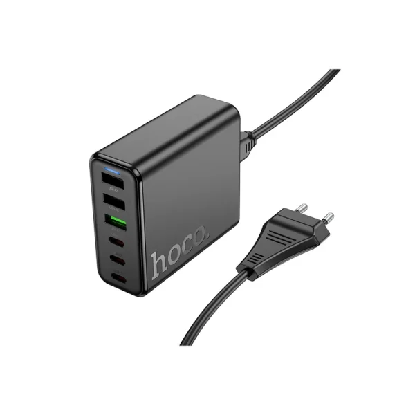 شارژر و هاب 6 پورت USB هوکو مدل C133A Earl 75W