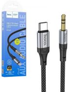 کابل تبدیل USB-C به جک 3.5 میلی متری هوکو مدل UPA26 طول 1 متر