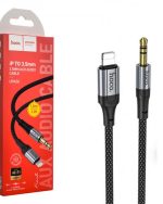 کابل تبدیل لایتنینگ به جک 3.5 میلی متری هوکو مدل UPA26 طول 1 متر
