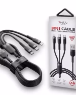 کابل 3 کاره تبدیل USB به type-c/lightning/micro یسیدو مدل CA91