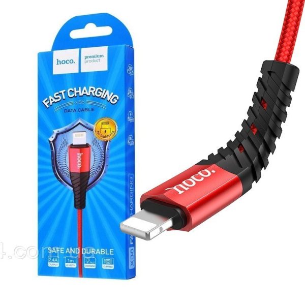 کابل تبدیل USB به لایتنینگ هوکو مدل X38 طول ۱ متر