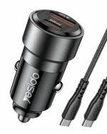 شارژر فندکی 60 وات یسیدو مدل Y55 به همراه کابل  دو سر USB-C