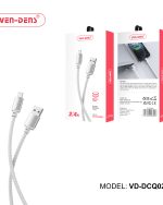 کابل شارژ فست (VEN-DENS) لایتنینگ نوع A با جریان 2.4 آمپر و ولتاژ 5 ولت
