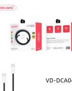 کابل شارژ فست دو سر تایپ سی (VEN-DENS)VD-DCA04 60W کابل داده مغناطیسی USB C به کابل نوع C