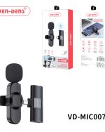 میکروفون بی‌سیم با سری  تایپ سی (ven-dens) مدلVD-MIC007