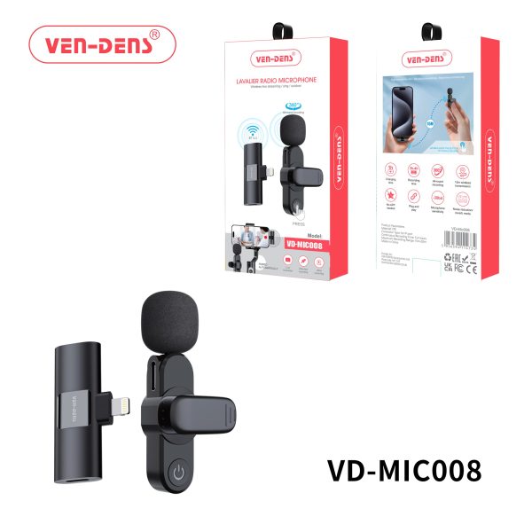 میکروفون بی‌سیم با سری  لایتنینگ (ven-dens) مدلVD-MIC008