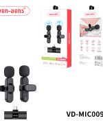 میکروفون بی‌سیم با سری  تایپ سی (ven-dens) مدلVD-MIC009