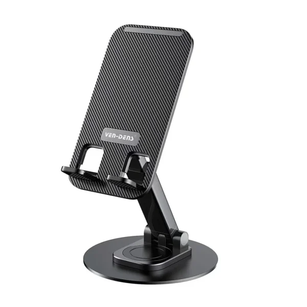 پایه رومیزی تاشو چرخشی، نگهدارنده قابل تنظیم تبلت، آی‌پد، گوشی موبایل (VD-HD021) VEN-DENS