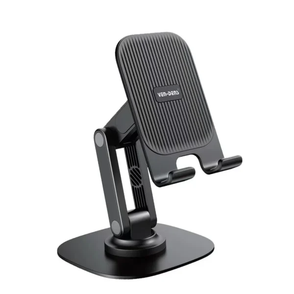پایه رومیزی تاشو چرخشی، نگهدارنده قابل تنظیم تبلت، آی‌پد، گوشی موبایل (VD-HD027) VEN-DENS