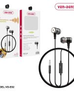 هندزفری 3.5 میلی‌متری VEN-DENS با میکروفون و ریموت (مشکی) - VD-EAR004