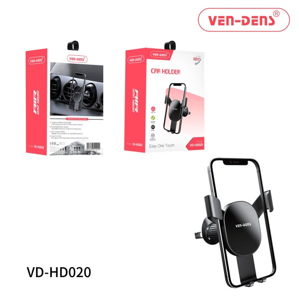 پایه نگهدارنده گوشی موبایل خودرو با قابلیت چرخش 360 درجه و تک لمسی مدل (VD-HD020) VEN-DENS