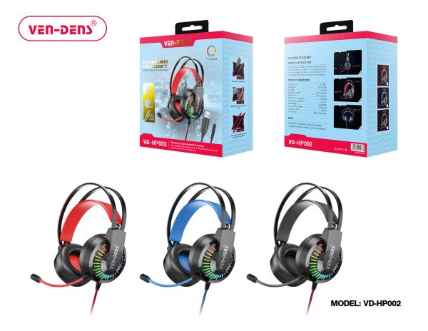 هدست مخصوص بازی سیمدار ( VEN-DENS ) مدل (VD-HP002) GAMING