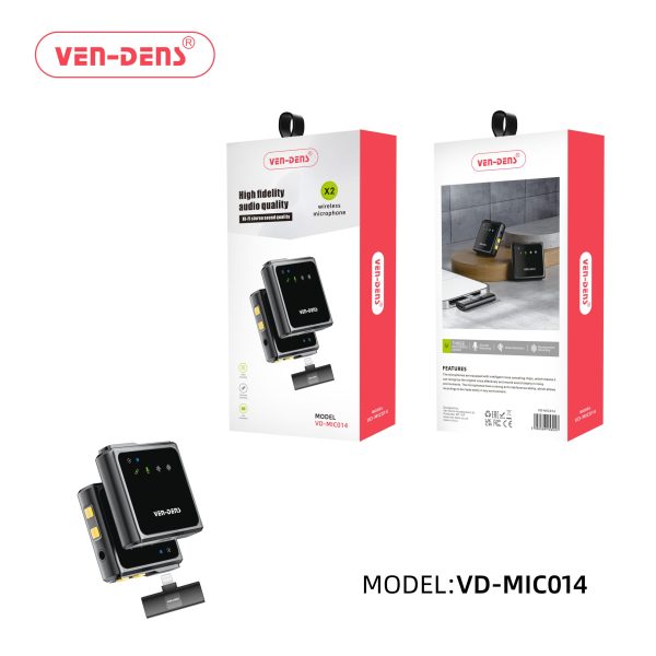 میکروفون بی‌سیم حرفه ای با سری  لایتنینگ (ven-dens) مدلVD-MIC014